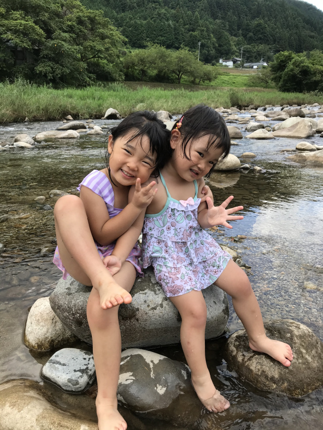 初めての川遊び！