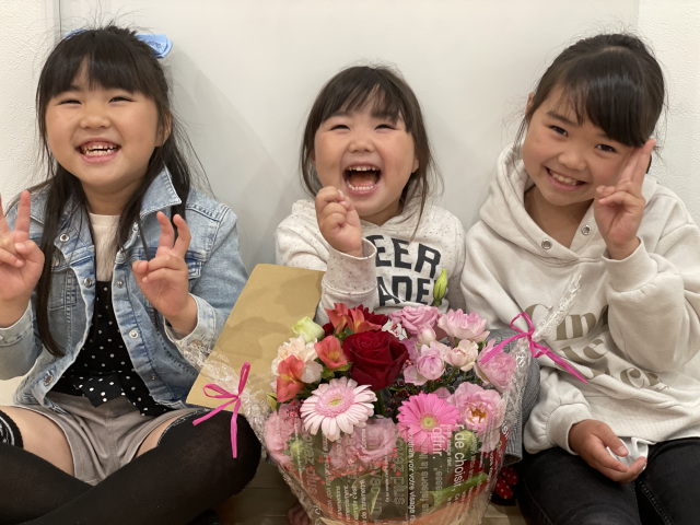 3人の笑顔