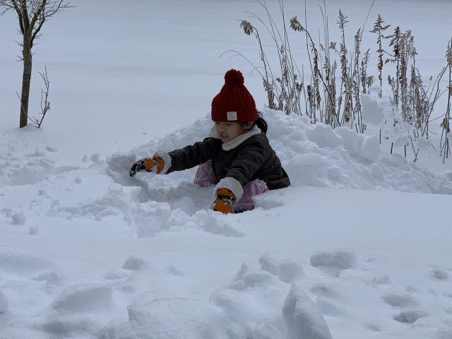 雪遊び