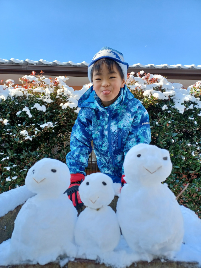 雪遊び