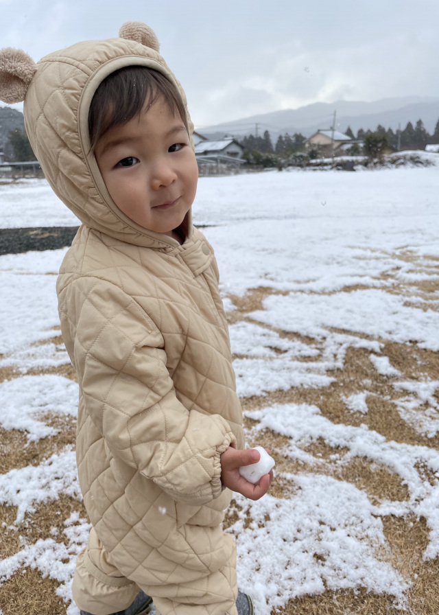 雪遊びをしたよ
