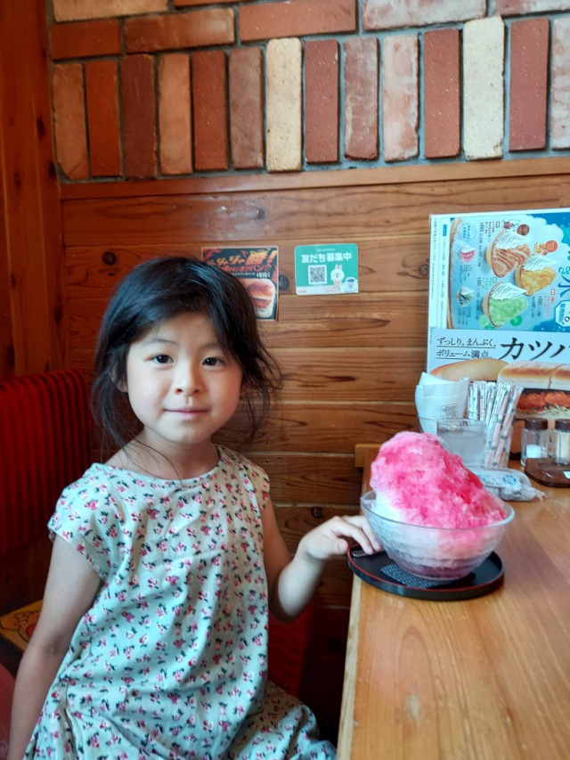 今シーズン初かき氷