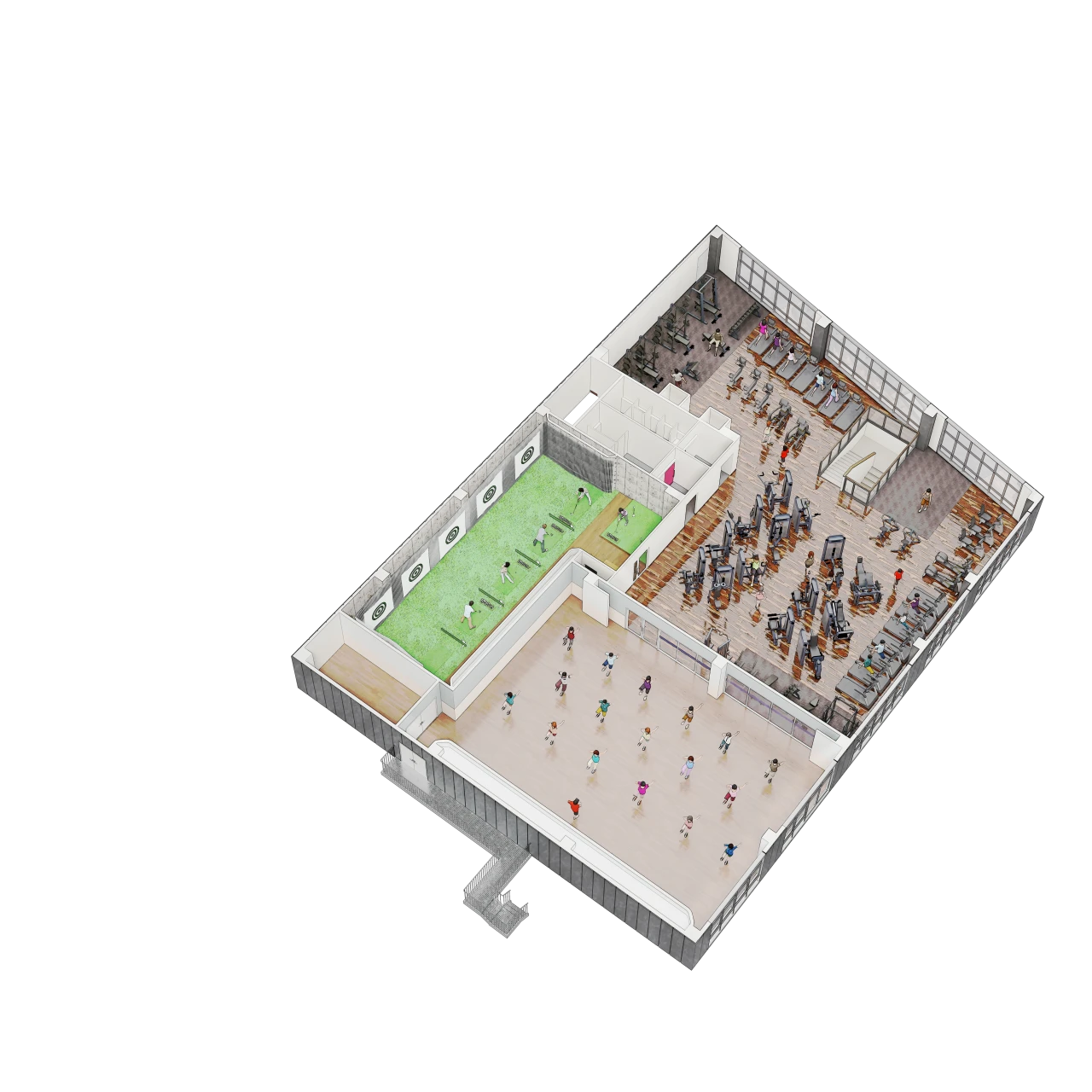 コパンスポーツクラブ各務原 フロアマップ２F