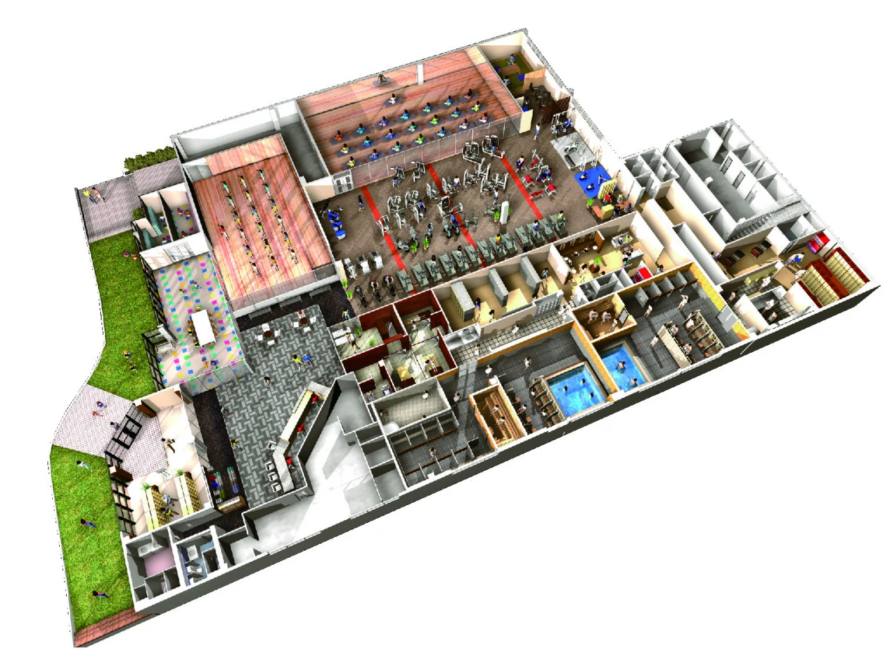 コパンスポーツクラブ日進 全体図