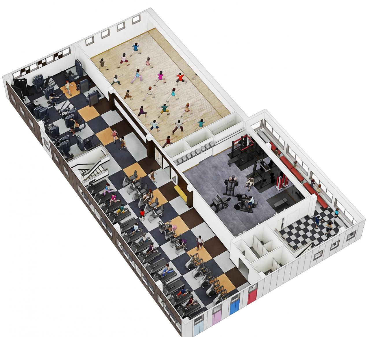 コパンスポーツクラブ蒲郡 フロアマップ２F