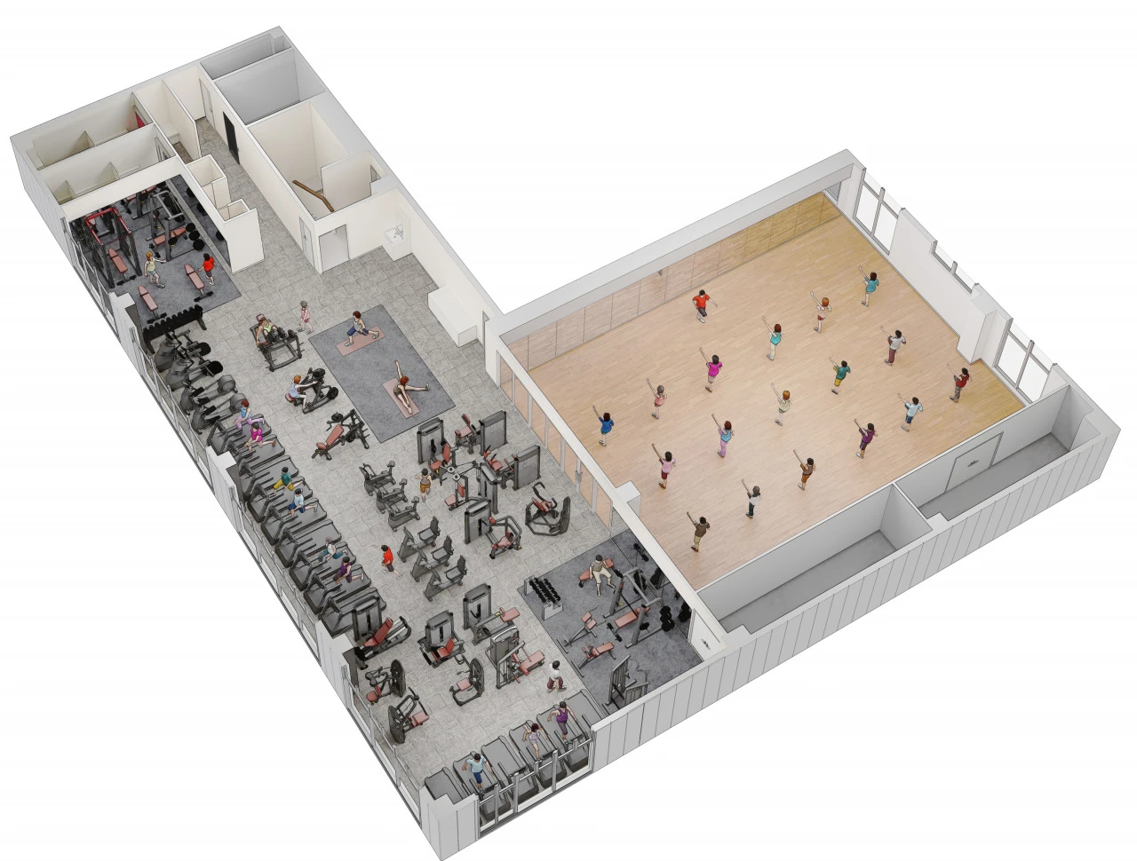 コパンスポーツクラブ東海 フロアマップ３F